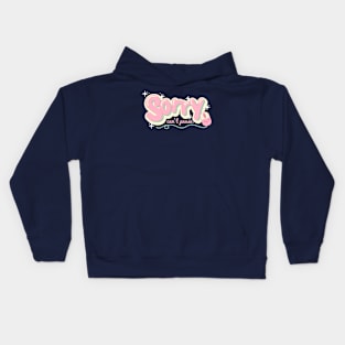 Sorry Can't Pause - Kawaii Pink Gamer Quote Kids Hoodie